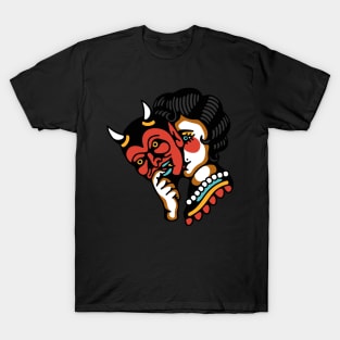 Lady devil mask T-Shirt